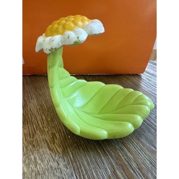 1985 LJN Blinkins Flicker Lazy Day Green Leaf Rocker White Flower Chair - Picture 3 of 6